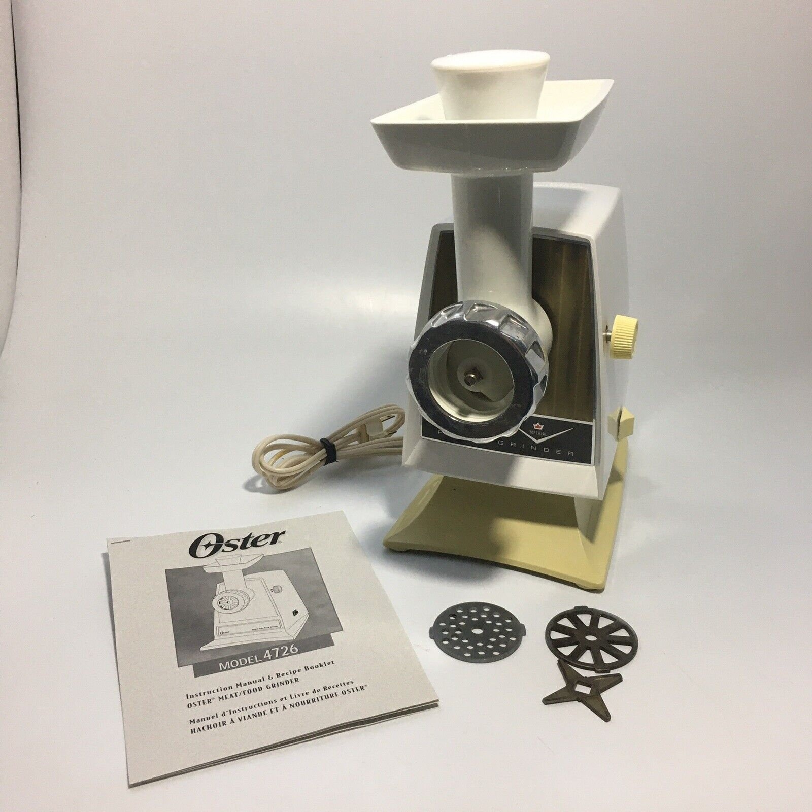 Oster Heavy Duty Meat Grinder Electric Food Grinder Vintage