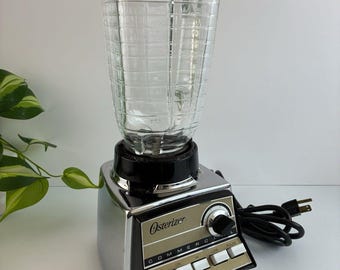 Vintage COMMERCIAL Blender 5 Cup Stainless Chrome 8 Spd 352-61L Osterizer Oster