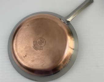 Rare Revere Ware Institutional / Patio Huge 12" Skillet Chef Pan Vintage Nice!