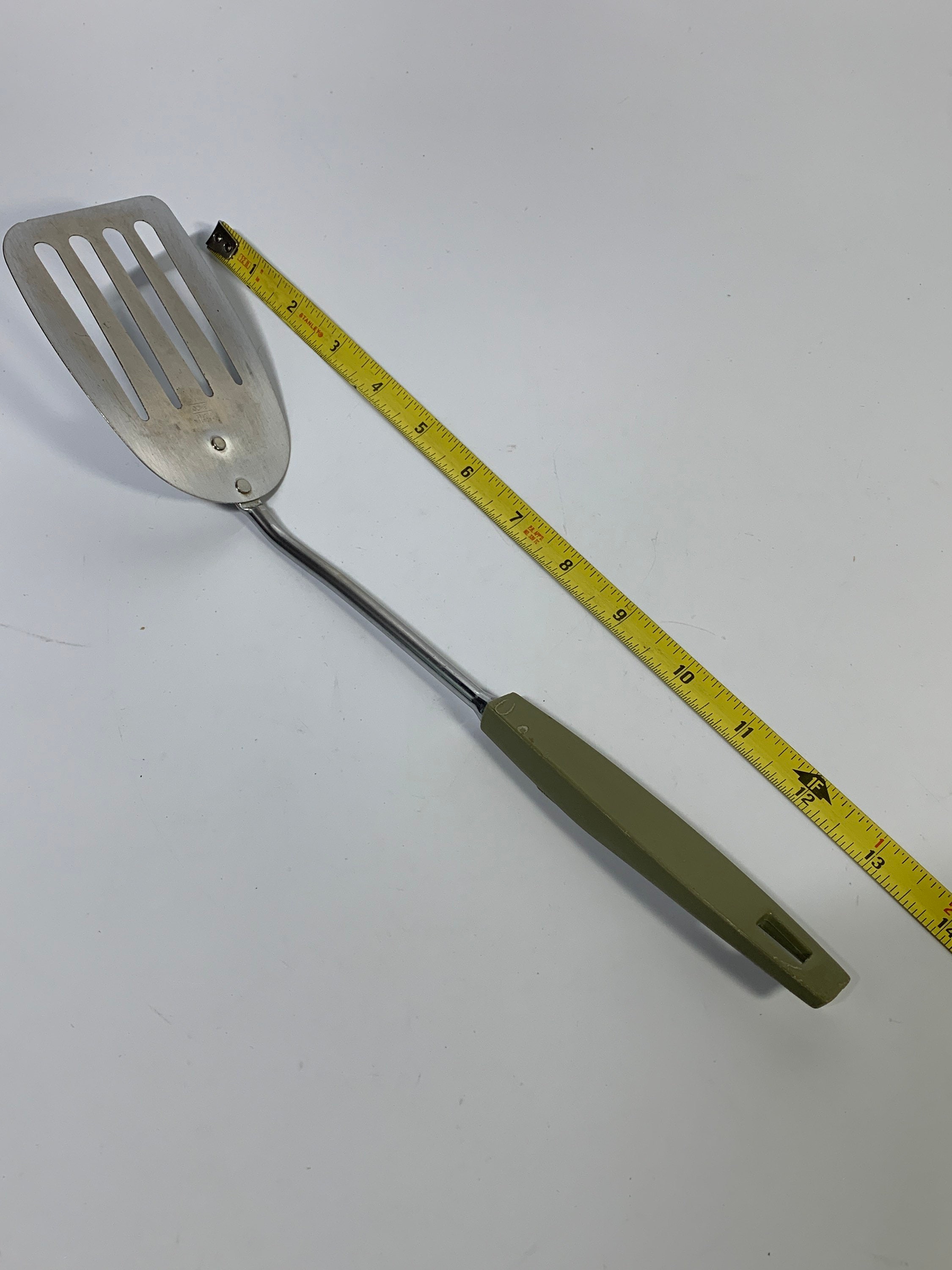 Vintage Spatula Ekco USA Kitchen Utensils Green Handle Masher Etsy