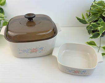Pentola in ghisa vintage Corning Ware Symphony 5 litri 1L Casseruole A-5-B Cucina di campagna Granna core