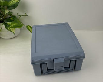 Vintage Rubbermaid Design-a-Space opbergdoos voor cheques en couponmaanden