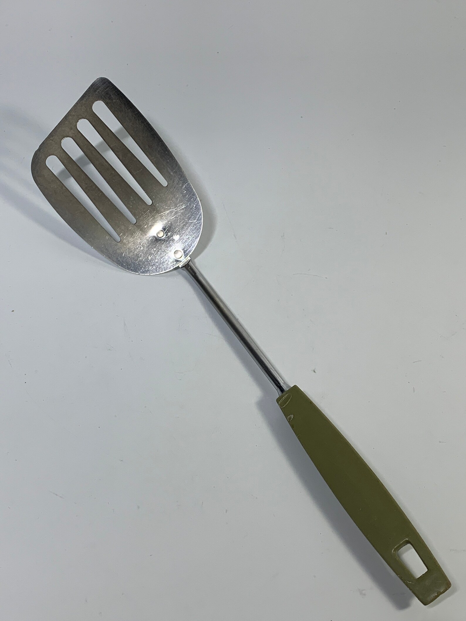 Vintage Spatula Ekco USA Kitchen Utensils Green Handle Masher Etsy