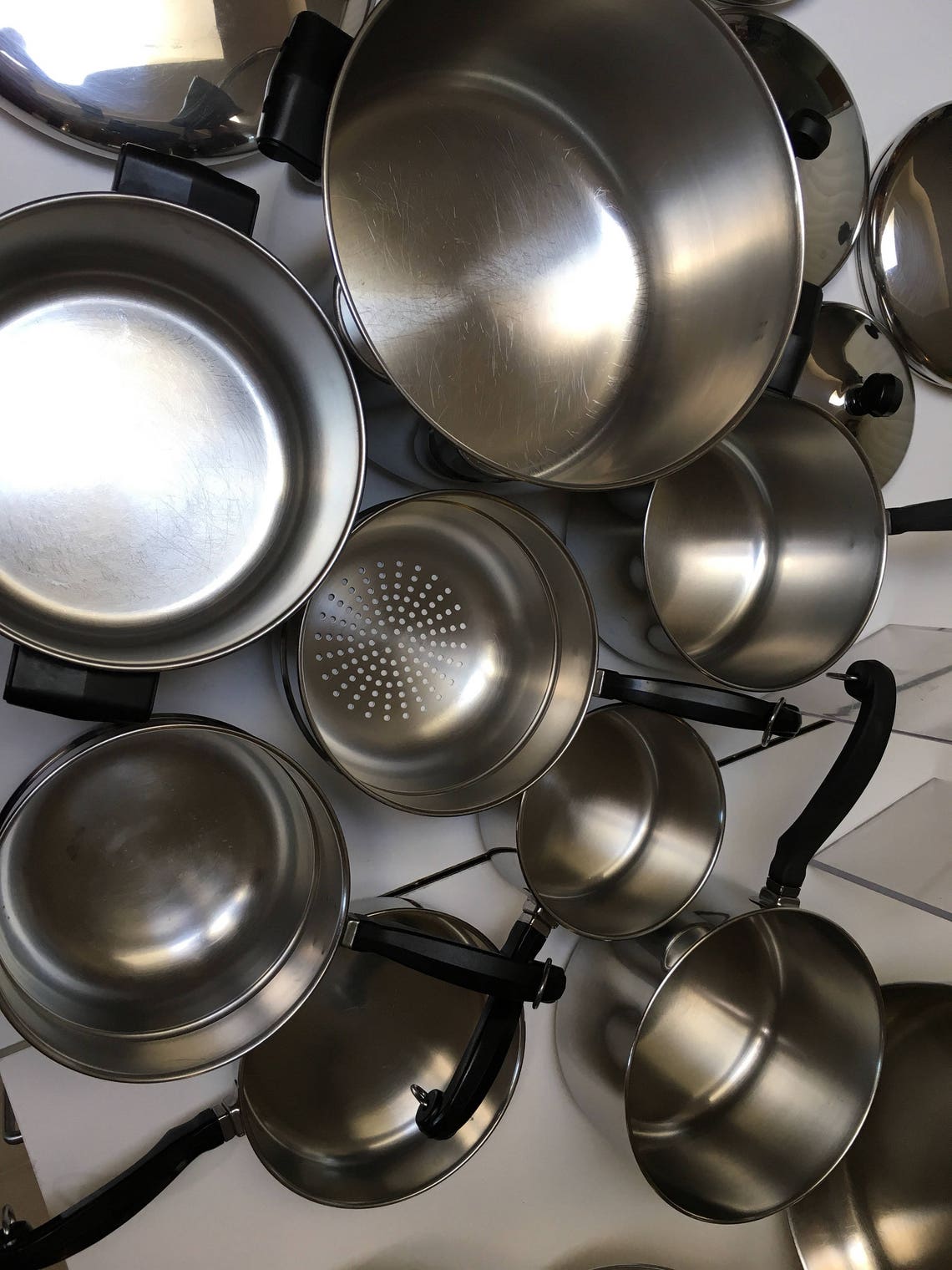 Vintage Farberware Cookware Set 18pc Stainless Steel Aluminum Etsy