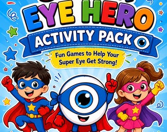 Super Eye Hero Activity Pack | Vision Therapy Games For Ages 4-7