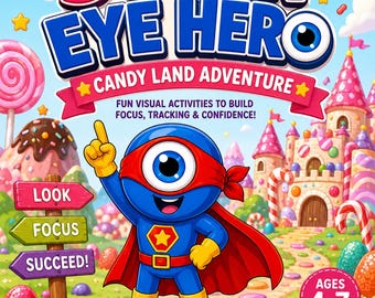 Super Eye Heroes Candy Land Adventure | Vision Therapy Activities (Ages 4-7)