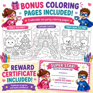 Super Eye Heroes Tea Party Printable Activity Book (Ages 4-7) (PDF) image 5