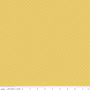 Hello Gorgeous, My Minds Eye &lt; Riley Blake Designs &gt;&lt; C5695 &gt;&lt;100% Cotton&gt; Mustard Base with Diamonds and Circles