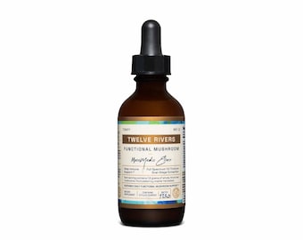 Twelve Rivers Functional Mushroom MycoMedic Elixir Tincture – 2 and 4 Fl. Ounce Bottles