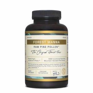 Forest Manna RAW Pine Pollen™ Capsules – 120 Count