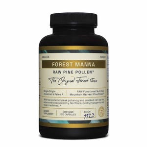 Forest Manna RAW Pine Pollen™ Capsules – 120 Count