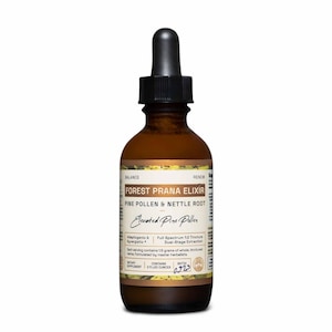 Forest Prana Pine Pollen and Nettle Root Elixir Tincture – 2 and 4 Fl. Ounce Bottles