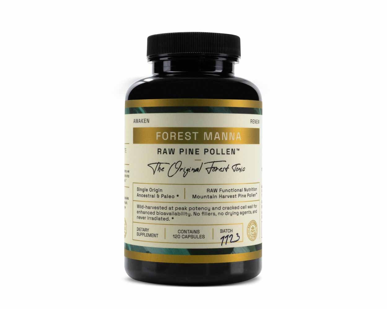 Elevated Pine Pollen & Stinging Nettle Root Capsules » RAW Forest Foods