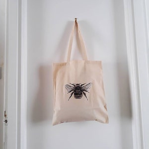 Bee Tote Bag • handmade • individually made