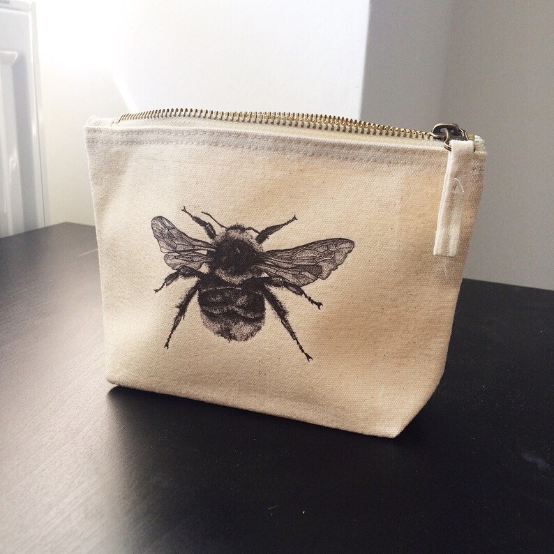 Bee Makeup Bag Set Set of 3 Sizes Etsy