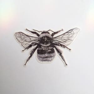 Temporary Bee Tattoo • Dotwork Temporary Tattoo