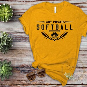 LADY PIRATES SOFTBALL Svg, School Mascot, Softball, Lady Pirates, Softball Mom, Softball Dad ...