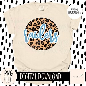 Mascot Raiders PNG, Cheetah Print, School Spirit, Raiders, Png, Sublimation dtf