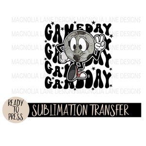 GAME DAY Ready to Press Sublimation Heat Transfer, Soccer, Character, Game Day, Retro, Sports