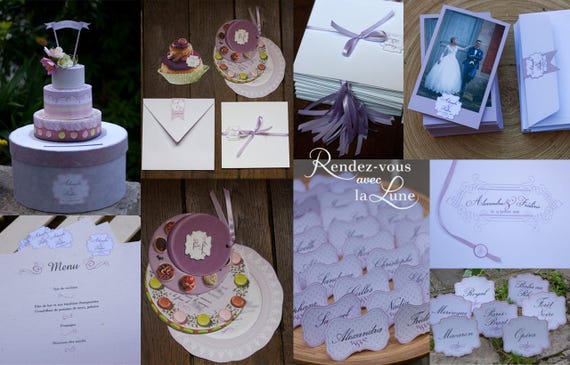 Faire Part De Mariage Gourmandise En Pile De Gateaux Etsy