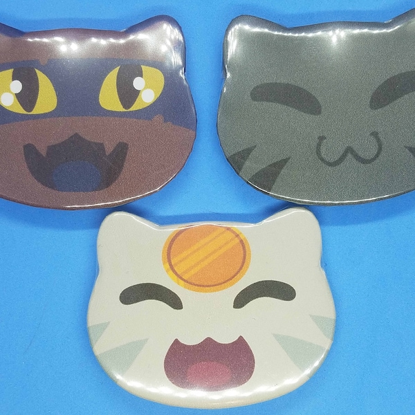 Slime Rancher Cats Pins/Magnets - Tabby, Hunter, Lucky Slimes