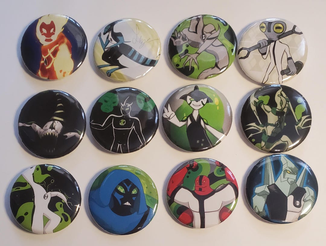 Ben 10 Pin or Magnet Set - 12 Pc - - Etsy