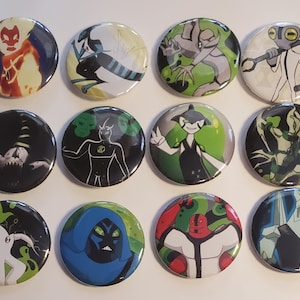 Ben 10 Pin or Magnet Set - 12 pc -