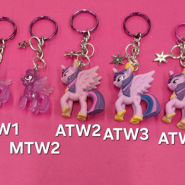 Twilight Sparkle och vänner, My Little Pony (MLP) Återanvända nyckelringar