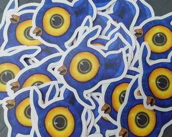 Clear Vinyl Peeper, Pengwing, Ghost Leviathan, Crashfish, Reaper Leviathan, Emperor Leviathan  Hover Fish and Biter Stickers | Subnautica