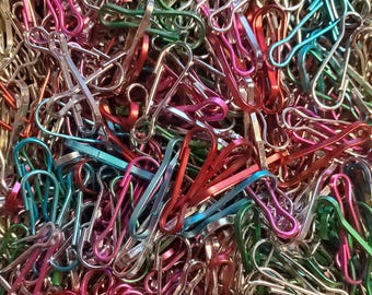 Lanyard Snap Clips - 7/8 inches - Metal - Pink, Green, Blue, Red, Silver. Findings Craft Jewelry Making.Hello Hobby Brand