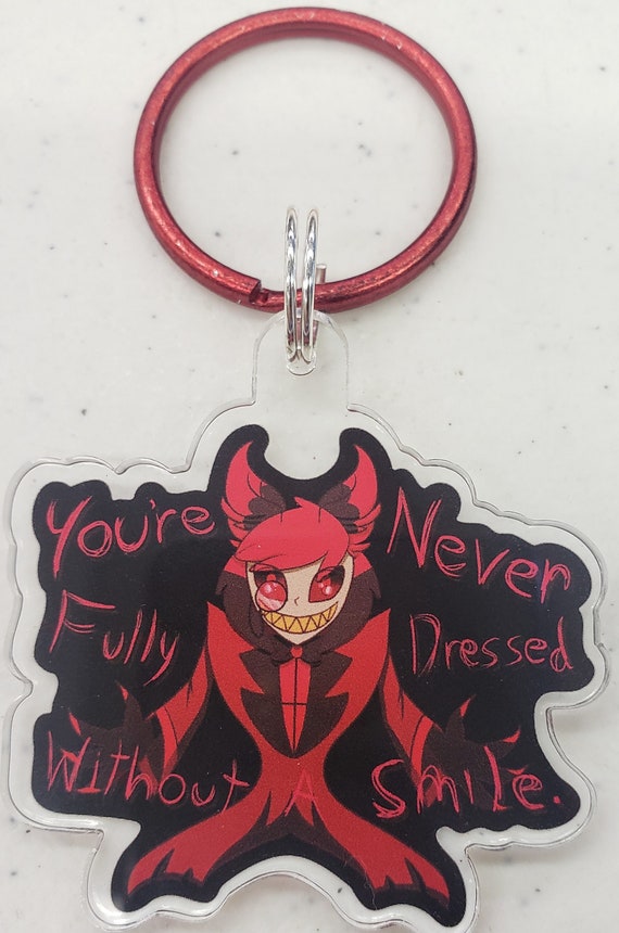 Alastor (pilot Style) Acrylic Keychain Charm - Hazbin Hotel - Etsy