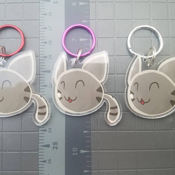 Tabby Slime, Slime Rancher Acrylic Keychain Charm