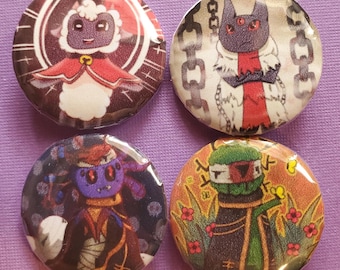 Kult des Lammes - Pin oder Magnet Set - 4 Teile -