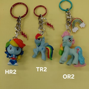 Rainbow Dash, Wonderbolts und Freunde Mein kleines Pony (MLP) Upcycled Schlüsselanhänger Bild 7