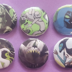 Ben 10 Pin or Magnet Set - 10 pc -