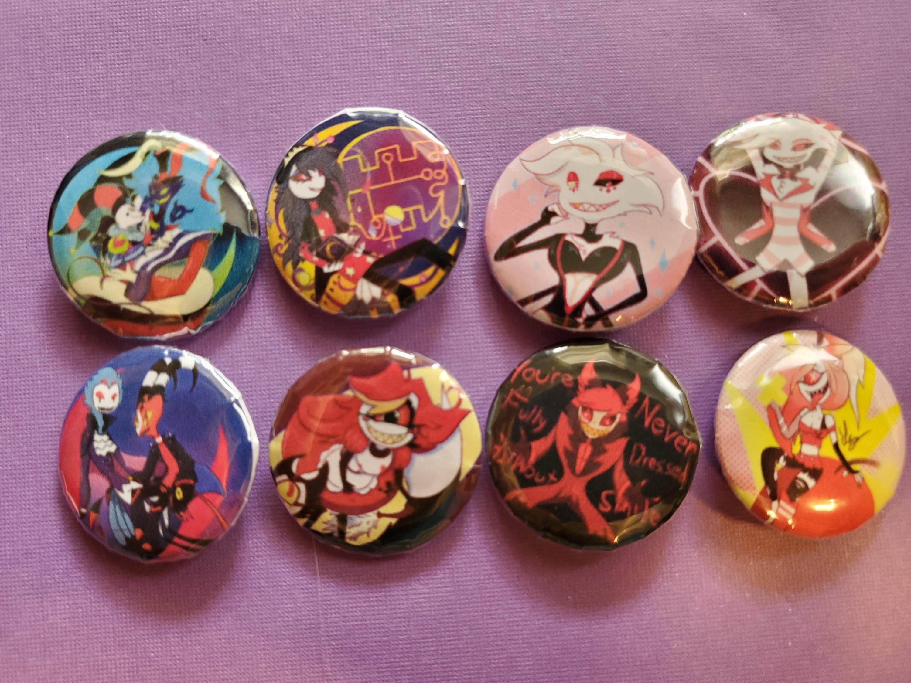 Helluva Boss and Hazbin Hotel - Pin or Magnet Set - 8 Pc - - Etsy