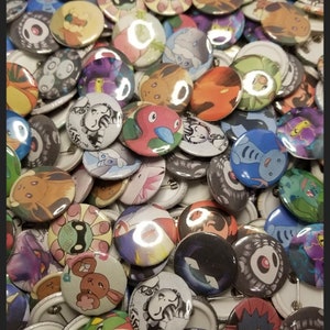 Custom Round Circle Pins - 1, 1.5 & 2.25 Inch
