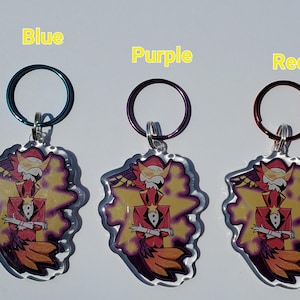 Vassago and Andrealphus double sided acrylic keychain charm.