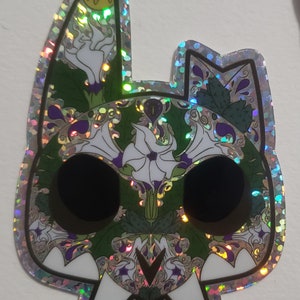 King Devils Snare Sugar Skull - glittersticker 2 x 3 inch