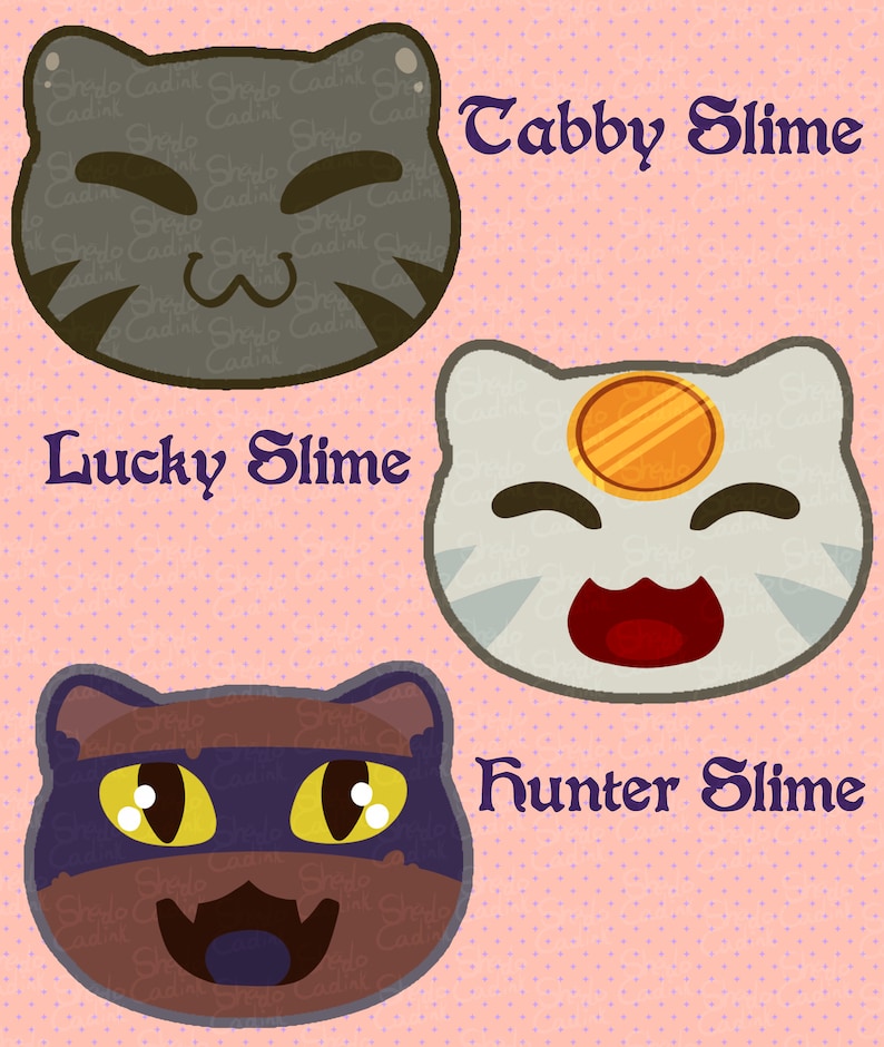 Slime Rancher Cats Tabby Hunter Lucky Slimes Etsy