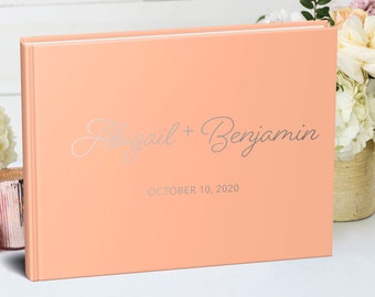 WEDDING FLORAL CAPRI GUEST BOOK ~ CREAM 40 cream pages