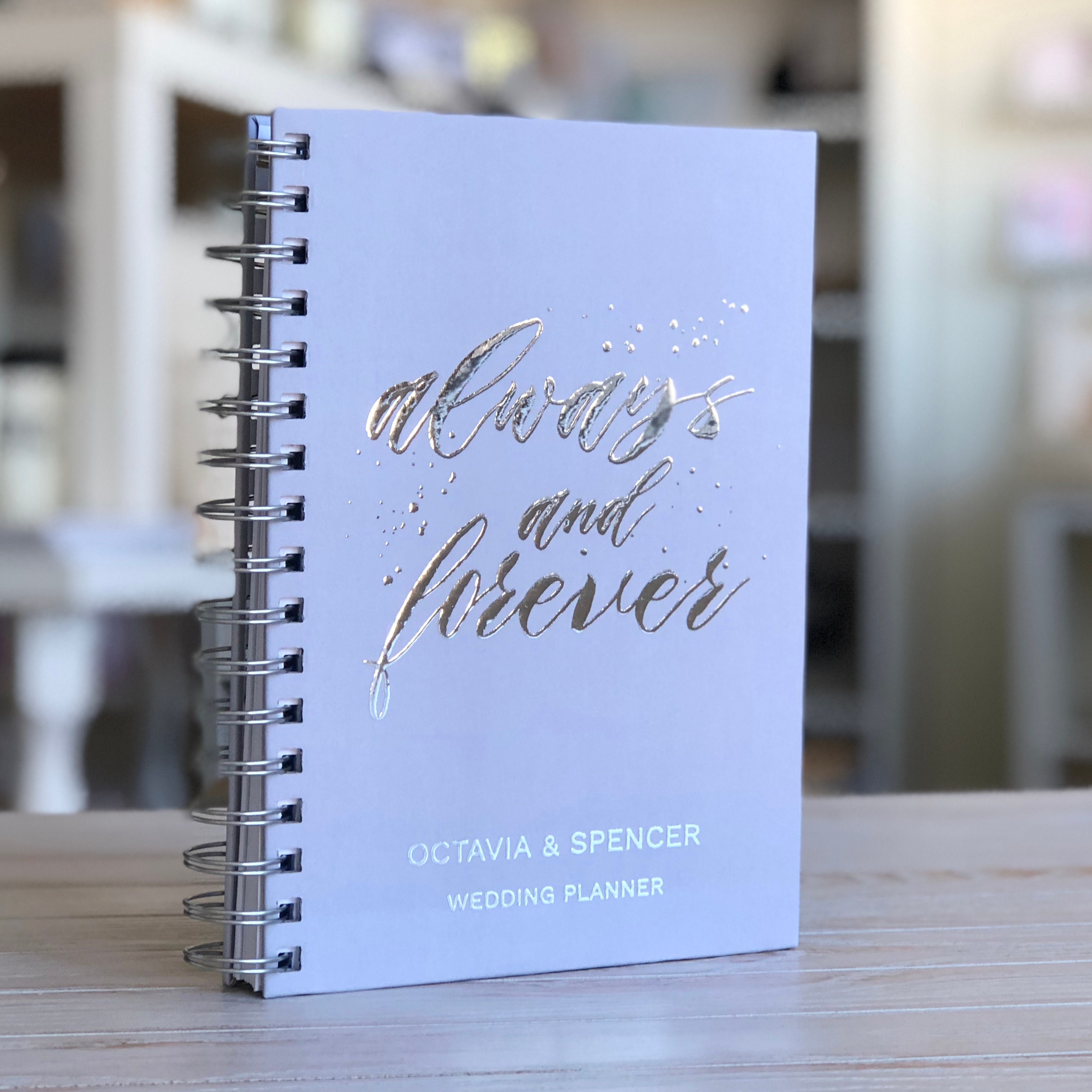 Personalised Wedding Planner Book Bride Gift Personalized Wedding Planning  Book Gift for Her Wedding Organiser Engagement Gift 