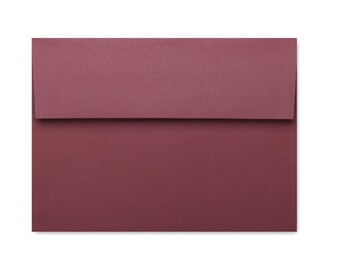 10 Pack- Enveloppes Merlot/ Bourgogne (A7, A2, 4Bar) Enveloppes de papeterie, Carte plate, cartes vierges, enveloppes bordeaux, enveloppes de mariage