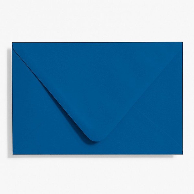 10 Pack Royal Blue Euro flap Envelopes A7, A2, 4Bar blank Envelopes, wedding envelopes, envelopes, card envelopes, invitation envelopes image 1