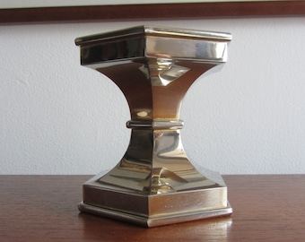 NAGEL Geschenke Large Gold-Plated Candlestick Holder Centrepiece  - West Germany - 1970s