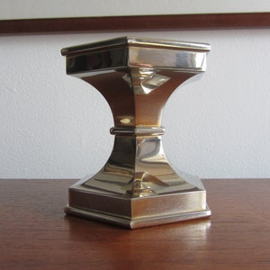 NAGEL Geschenke Large Gold-Plated Candlestick Holder Centrepiece  - West Germany - 1970s
