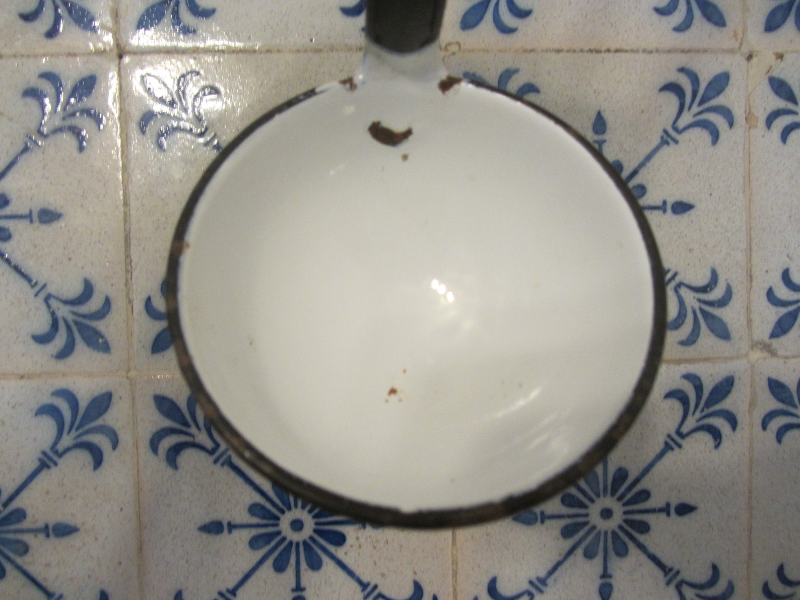 Portuguese Vintage Country Kitchen Soup Ladle Yellow Etsy