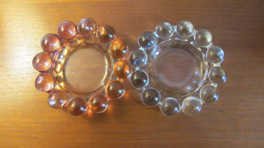 ANCHOR HOCKING Glass Bubbles/beads Ashtray/dish Pattern Etsy