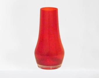 TAMARA ALADIN - Riihimaki/Riihimaen Red Vase 'Tuulikki' - Made in Finland - 1972/76