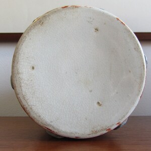 Mid-century Modern Porcelain Design Vase - Orange/redish Glossy Glaze ...